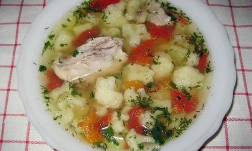 Суп из курицы. Секретный ингредиент манка